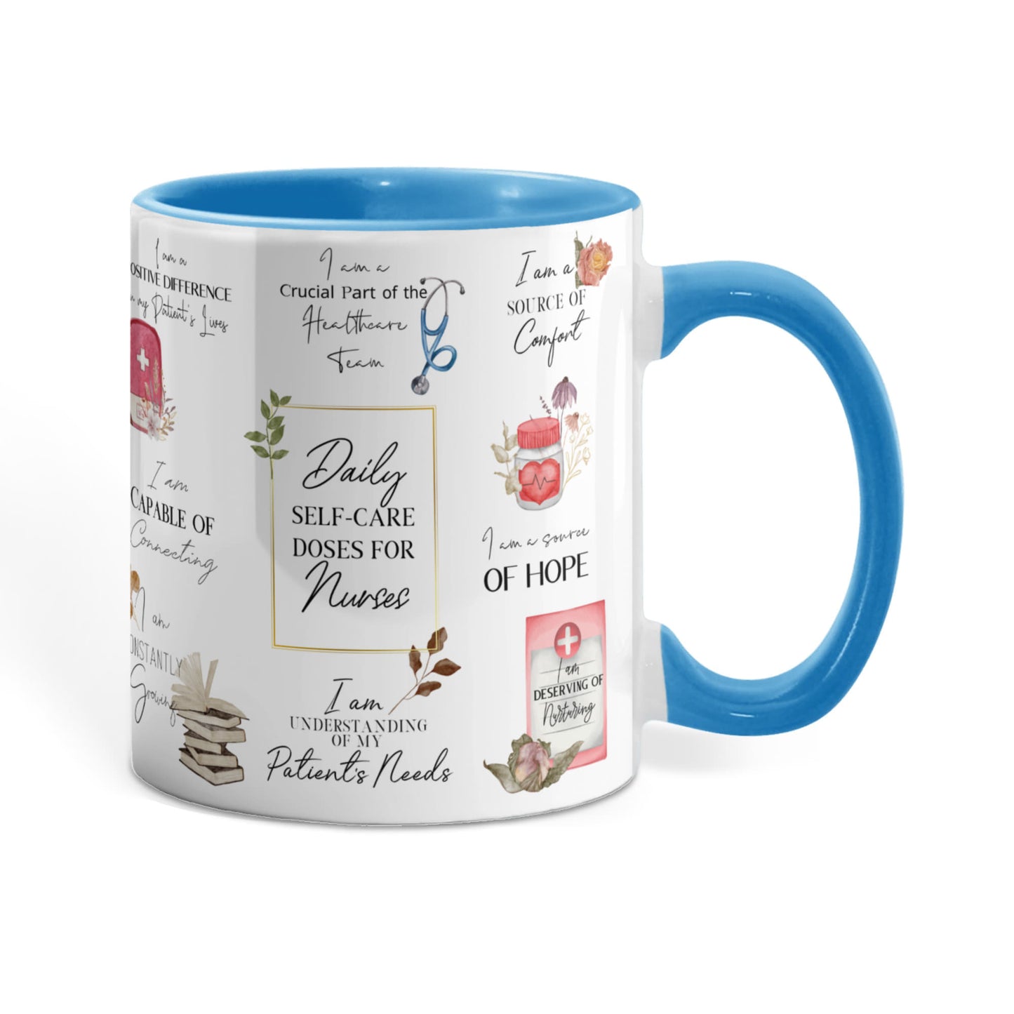 Nurse Daily Affirmations Accent Mug - 11oz, 15oz