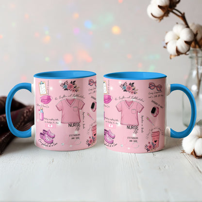 Nurse Life Accent Coffee Mug - 11oz, 15oz