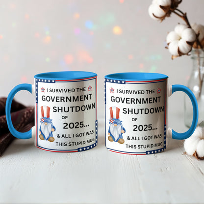 Government Shutdown Survivor Mug - 11oz, 15oz