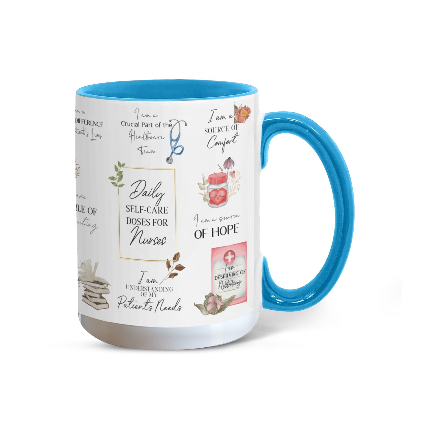 Nurse Daily Affirmations Accent Mug - 11oz, 15oz