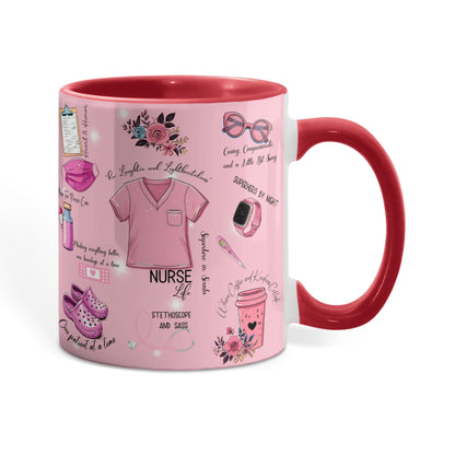 Nurse Life Accent Coffee Mug - 11oz, 15oz