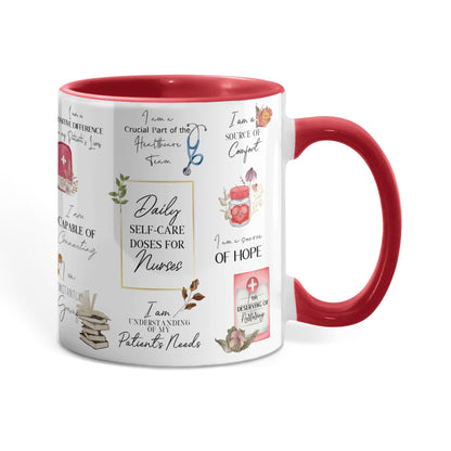 Nurse Daily Affirmations Accent Mug - 11oz, 15oz