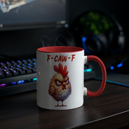 F-CAW-F Grumpy Rooster Accent Mug - 11oz, 15oz