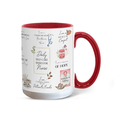 Nurse Daily Affirmations Accent Mug - 11oz, 15oz