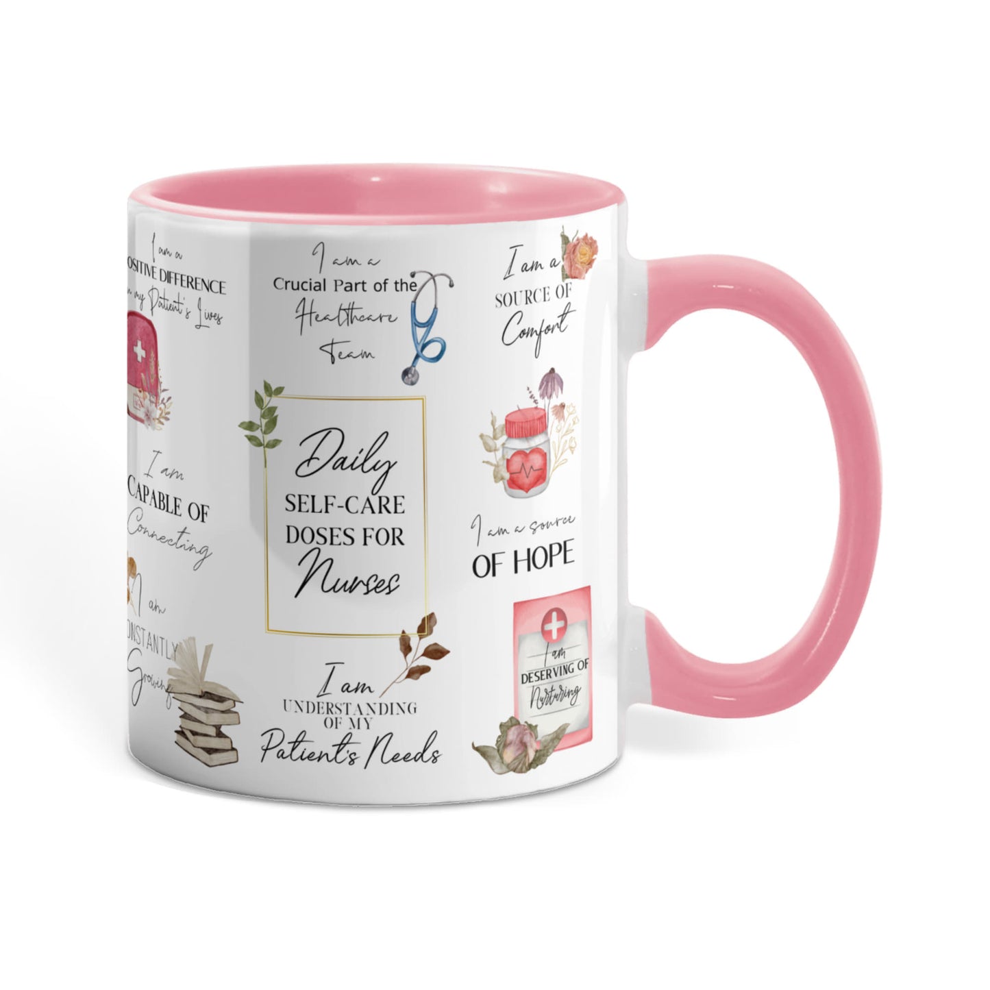 Nurse Daily Affirmations Accent Mug - 11oz, 15oz