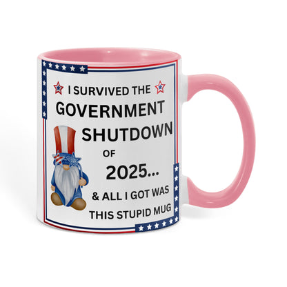 Government Shutdown Survivor Mug - 11oz, 15oz