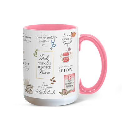 Nurse Daily Affirmations Accent Mug - 11oz, 15oz