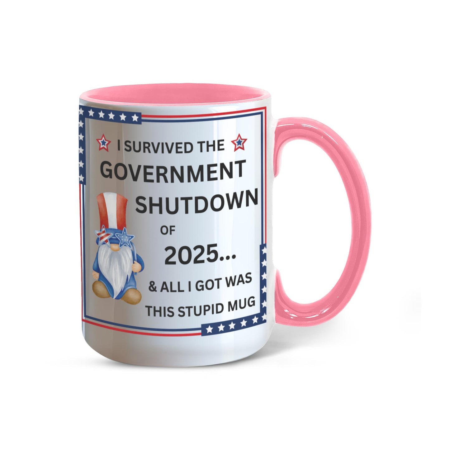 Government Shutdown Survivor Mug - 11oz, 15oz