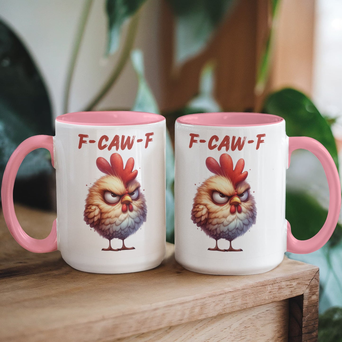 F-CAW-F Grumpy Rooster Accent Mug - 11oz, 15oz