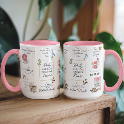 Nurse Daily Affirmations Accent Mug - 11oz, 15oz