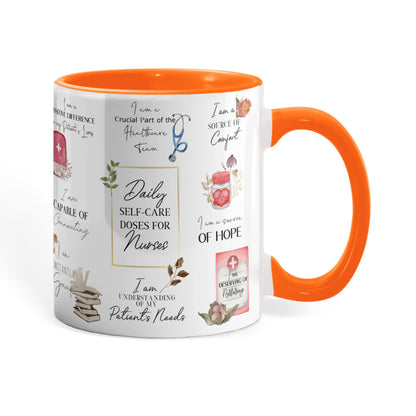 Nurse Daily Affirmations Accent Mug - 11oz, 15oz