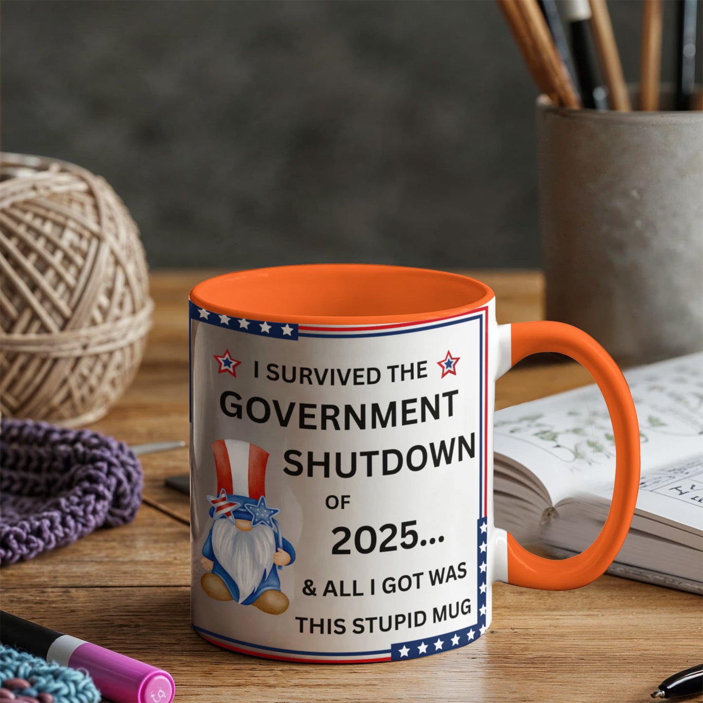 Government Shutdown Survivor Mug - 11oz, 15oz
