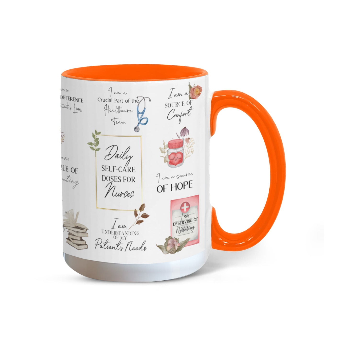 Nurse Daily Affirmations Accent Mug - 11oz, 15oz