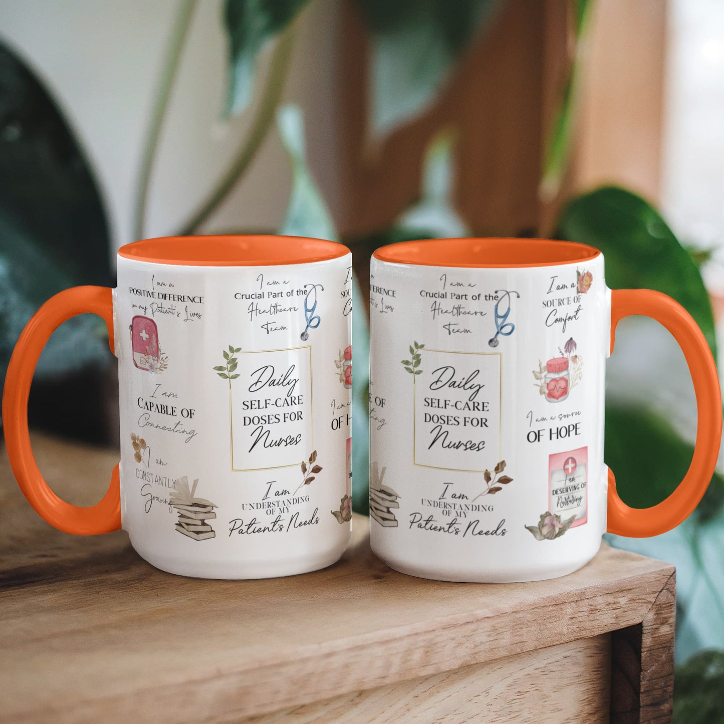 Nurse Daily Affirmations Accent Mug - 11oz, 15oz