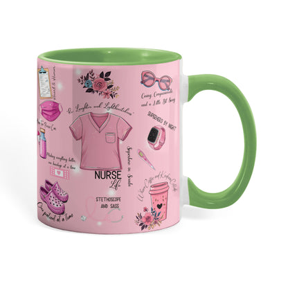 Nurse Life Accent Coffee Mug - 11oz, 15oz