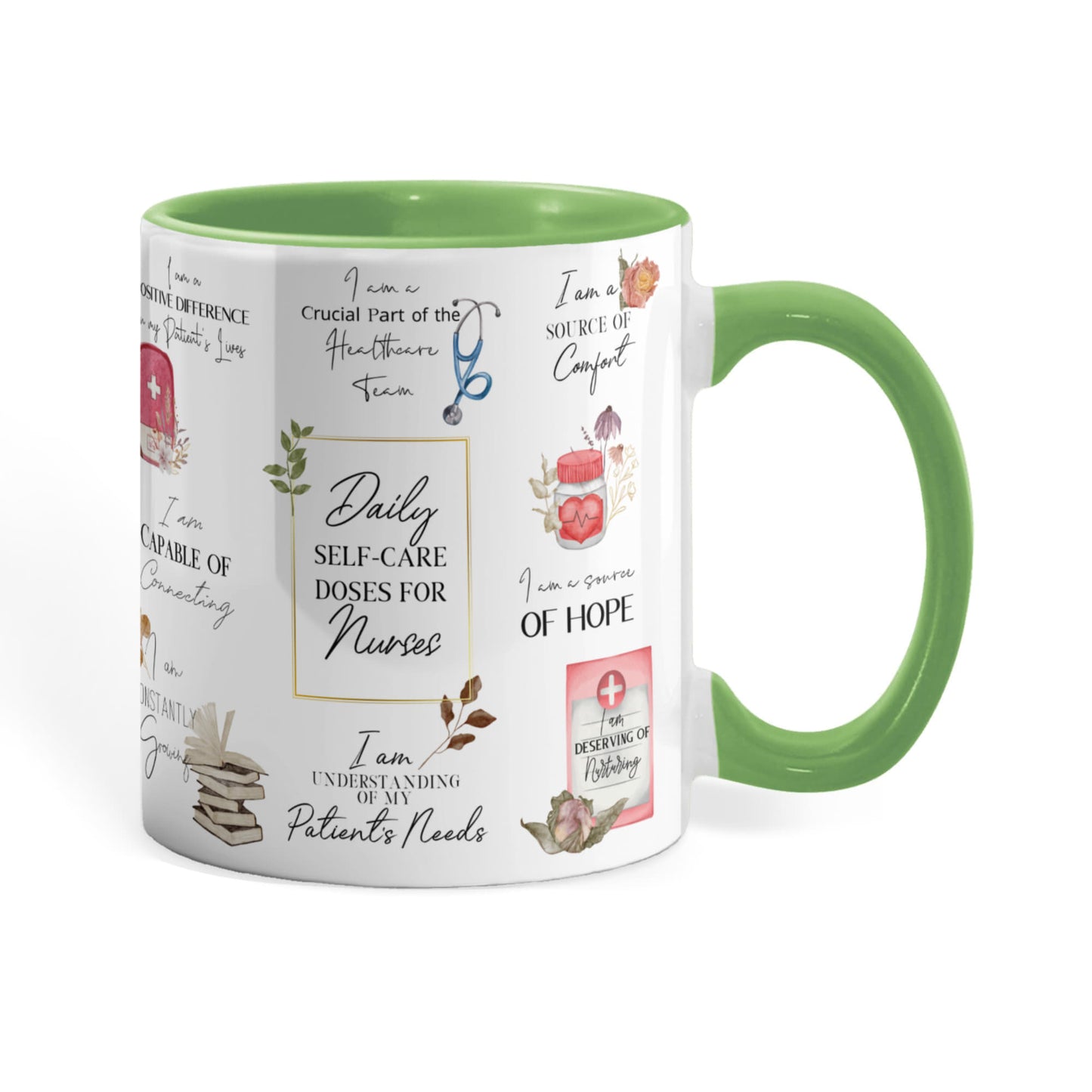 Nurse Daily Affirmations Accent Mug - 11oz, 15oz