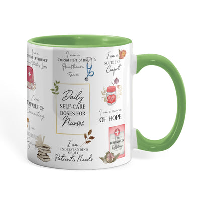 Nurse Daily Affirmations Accent Mug - 11oz, 15oz