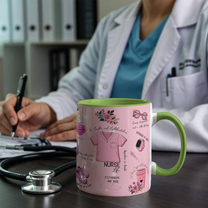 Nurse Life Accent Coffee Mug - 11oz, 15oz