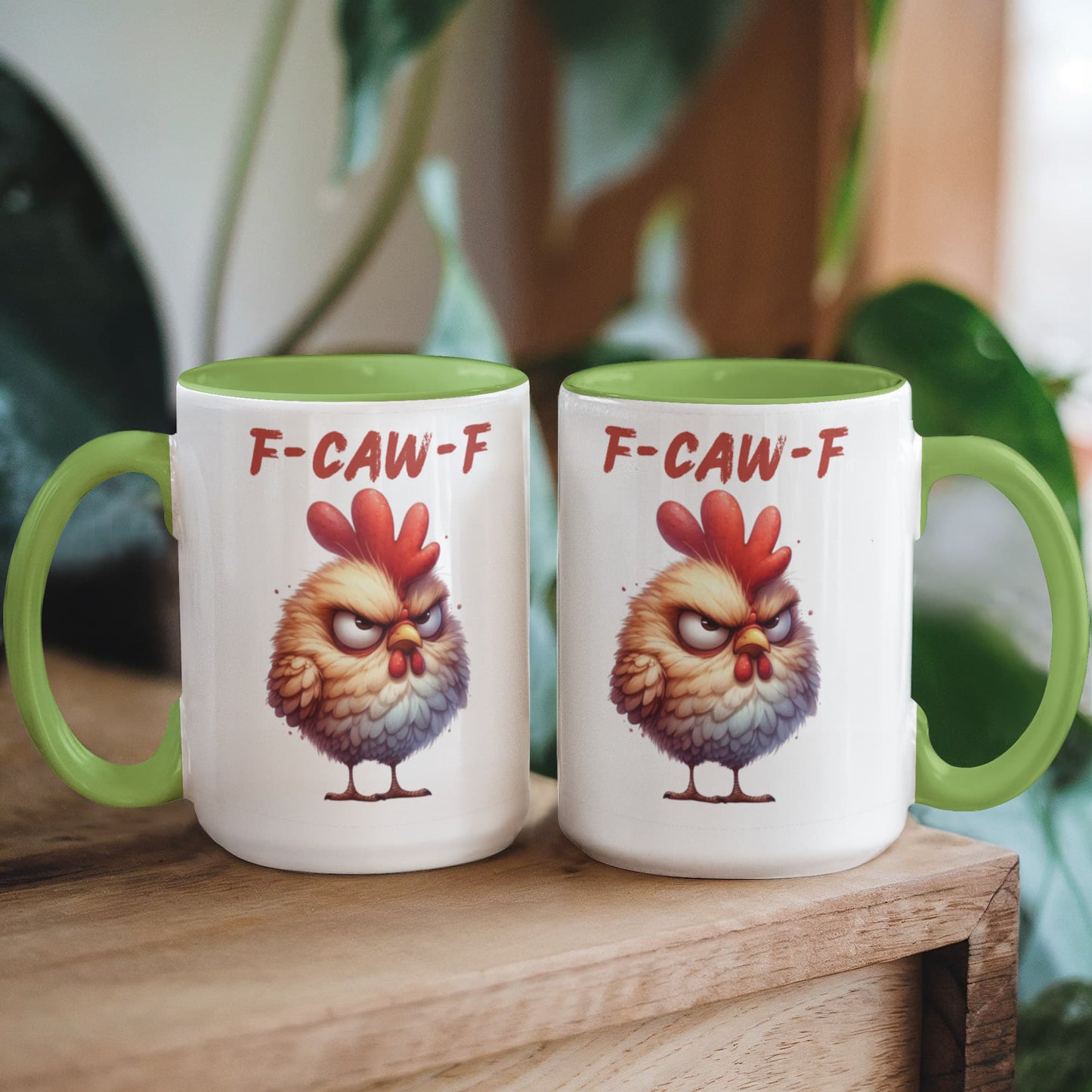 F-CAW-F Grumpy Rooster Accent Mug - 11oz, 15oz