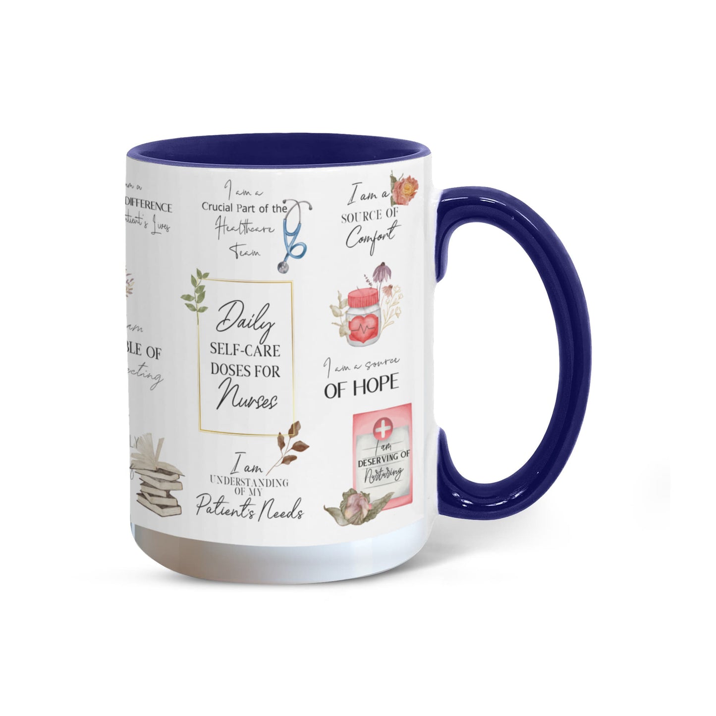 Nurse Daily Affirmations Accent Mug - 11oz, 15oz