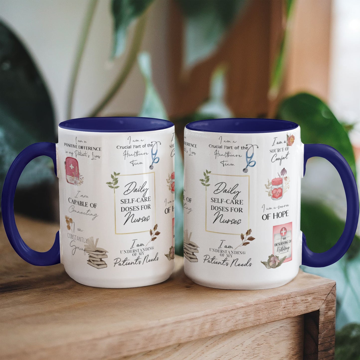 Nurse Daily Affirmations Accent Mug - 11oz, 15oz