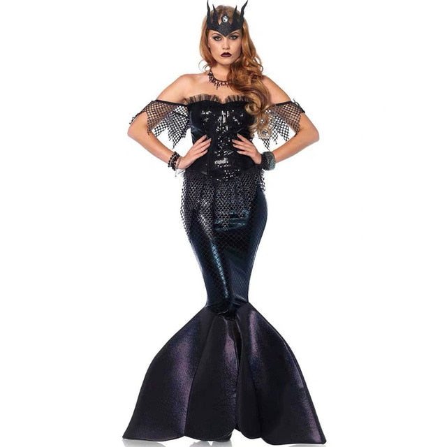 Mermaid Dress Cosplay Costume Adults' Women's Movie TV Theme Costumes Mermaid And Trumpet Gown Slip Halloween Masquerade Festival Christmas Masquerade Mermaid Dress Cosplay Costume Adults' Women's Movie TV Theme Costumes Mermaid And Trumpet Gown Slip Halloween Masquerade Festival Christmas Masquerade