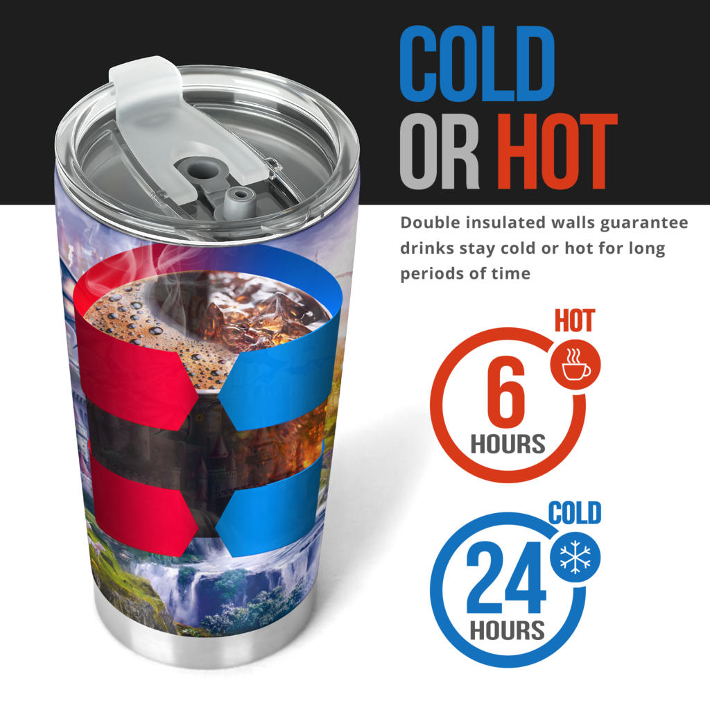 Dragon Tumbler 002 - Insulated Hot & Cold Tumbler 20oz or 30oz