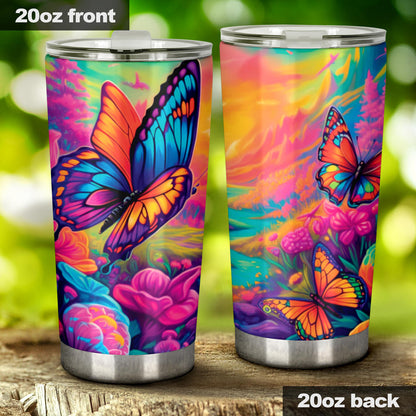 Butterfly Tumbler 001 - Insulated hot & cold tumbler 20oz or 30oz