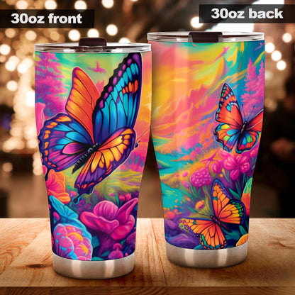 Butterfly Tumbler 001 - Insulated hot & cold tumbler 20oz or 30oz