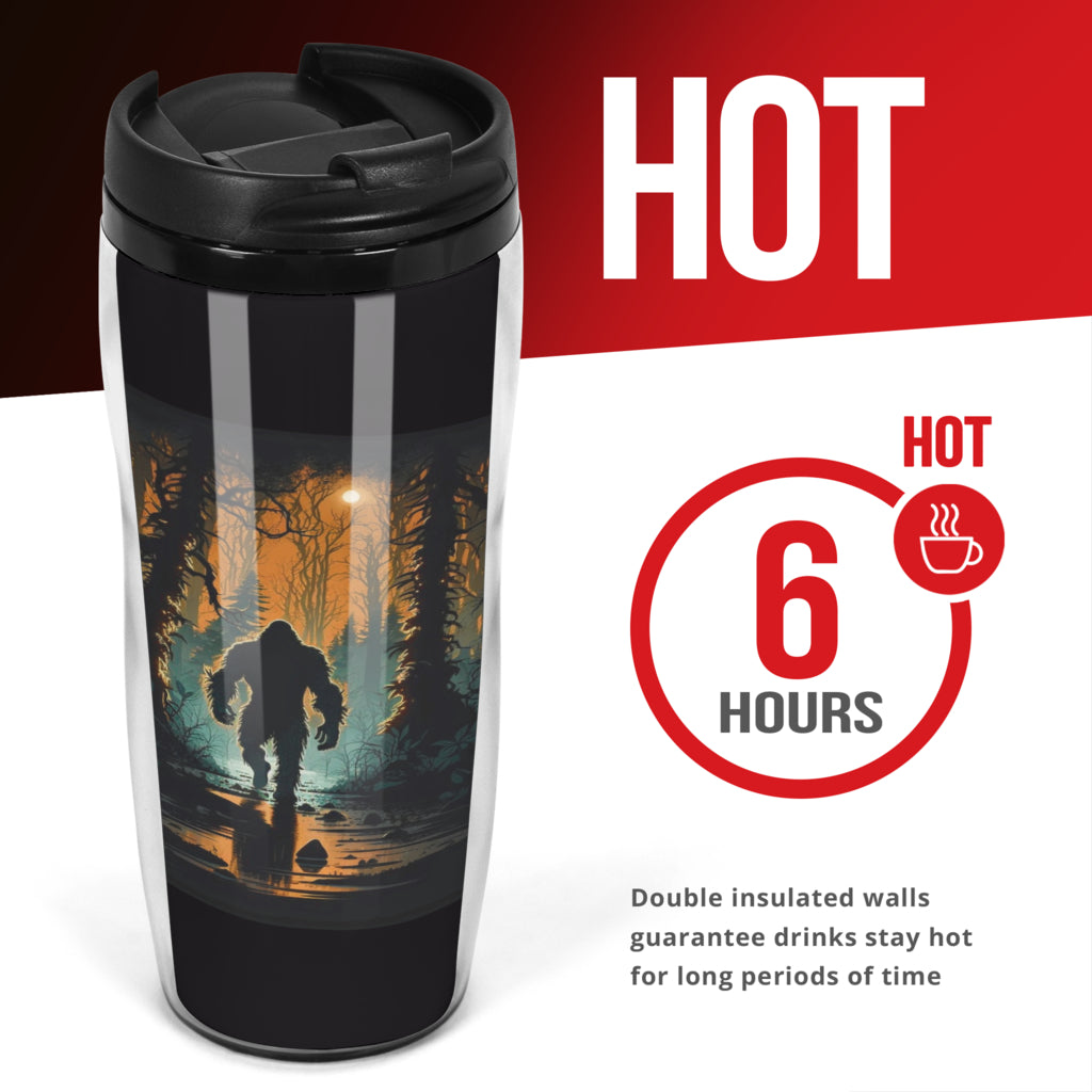 Bigfoot Coffee Cup 004 - 11oz Insulated Hot Tumbler