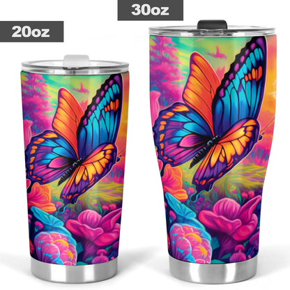 Butterfly Tumbler 001 - Insulated hot & cold tumbler 20oz or 30oz