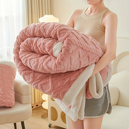 Jacquard Sherpa Weighted Blanket - 7lbs