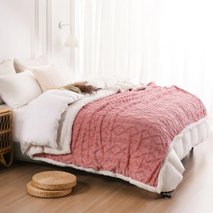 Jacquard Sherpa Weighted Blanket - 7lbs