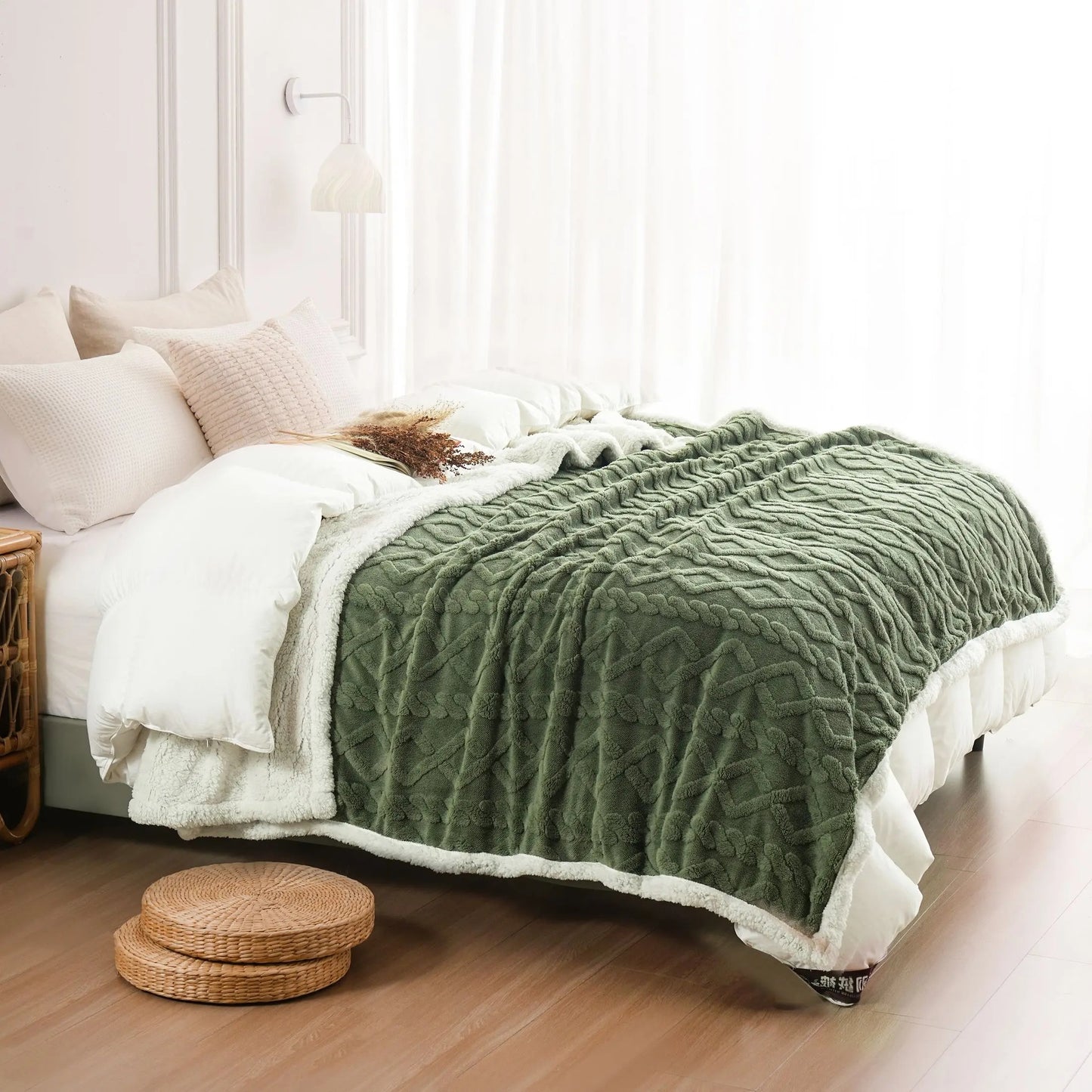 Jacquard Sherpa Weighted Blanket - 7lbs