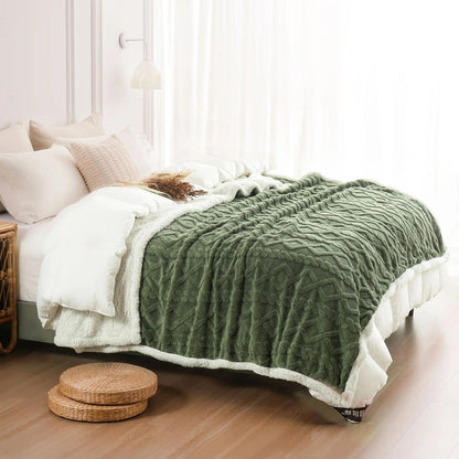 Jacquard Sherpa Weighted Blanket - 7lbs