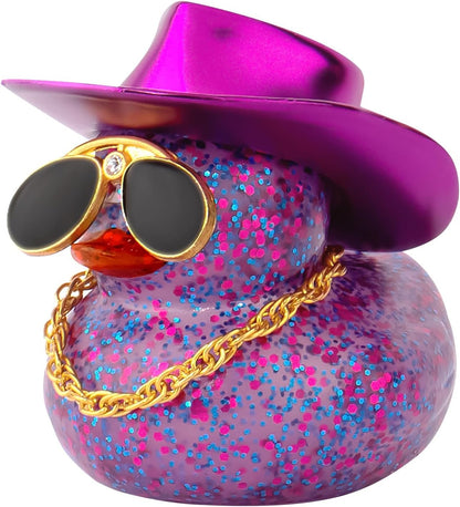 Country Style Duck Car Ornament - Car Duck Interior Decoration Accessories - Rubber Duck Jeep/Car Decor Ducks Bath Toys And Decoration