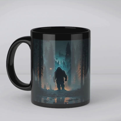 Bigfoot in Forest Coffee Mug #004 - 11oz