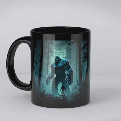 Bigfoot in Forest Coffee Mug #002 - 11oz