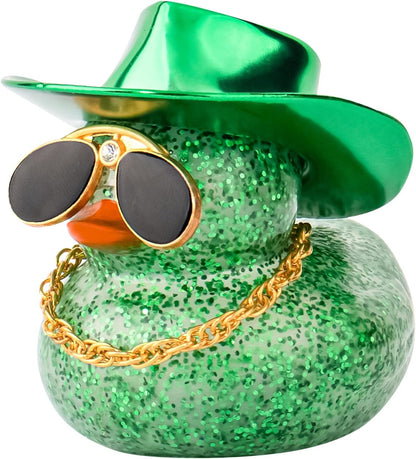 Country Style Duck Car Ornament - Car Duck Interior Decoration Accessories - Rubber Duck Jeep/Car Decor Ducks Bath Toys And Decoration