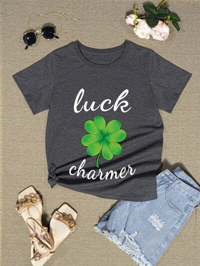 LUCK CHARMER Round Neck T-Shirt