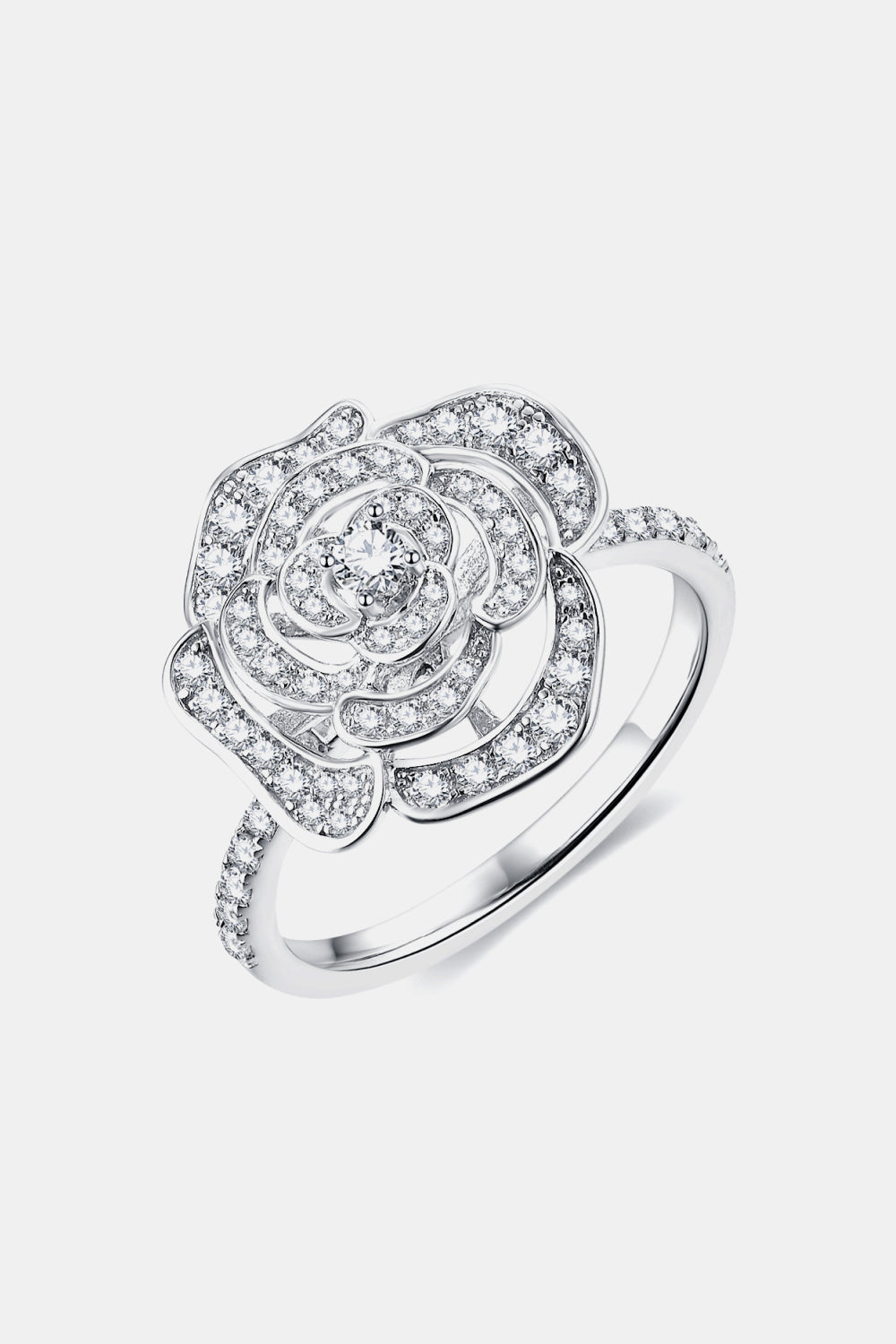 .65 Carat Moissanite Flower Shape Ring