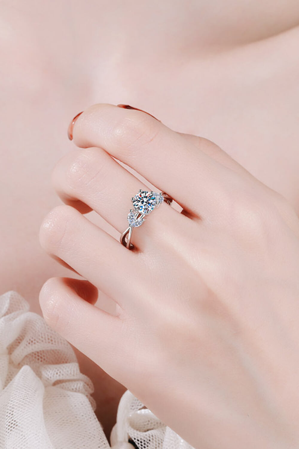 1 Carat Moissanite Come With Me Ring