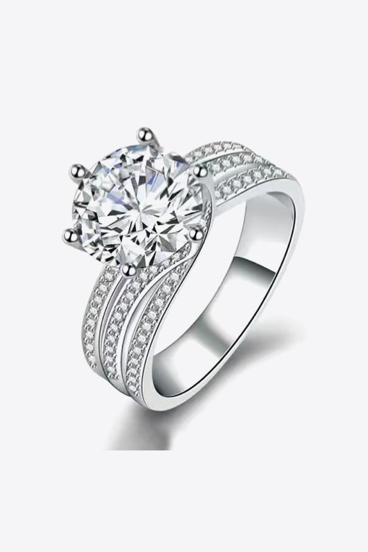 3 Carat Adored Moissanite Three-Layer Ring