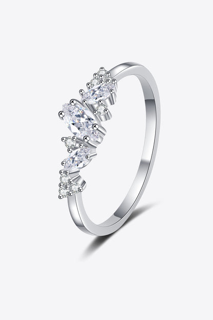 .58 Carat Adored Moissanite Rhodium-Plated Ring