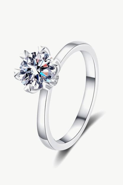 1 Carat Pleasant Surprise 925 Sterling Silver Moissanite Ring