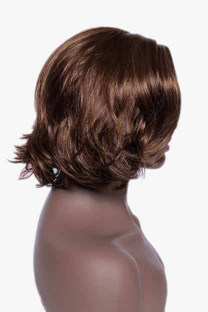 Full Machine Short Wave Bobo Wigs in Brown 10''