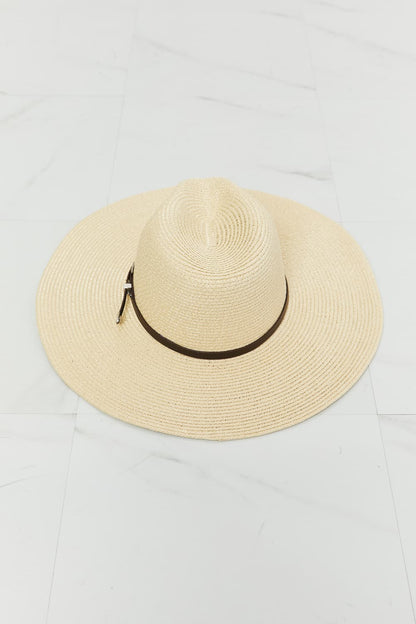 Fame Boho Summer Straw Fedora Hat