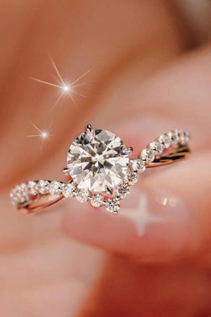 1 Carat Bold Beauty Moissanite Heart-Shaped Ring