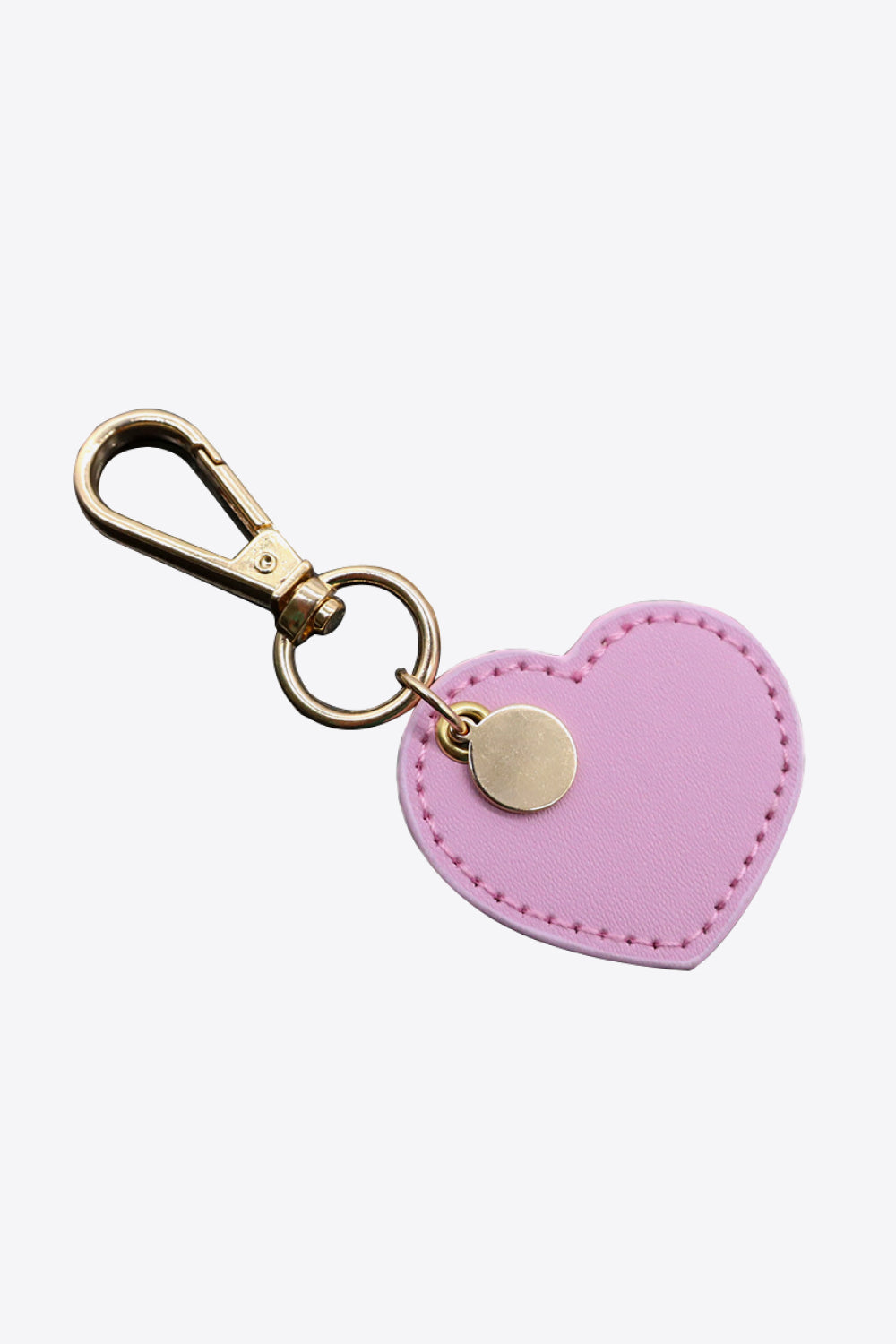 Assorted 4-Pack Heart Shape PU Leather Keychain