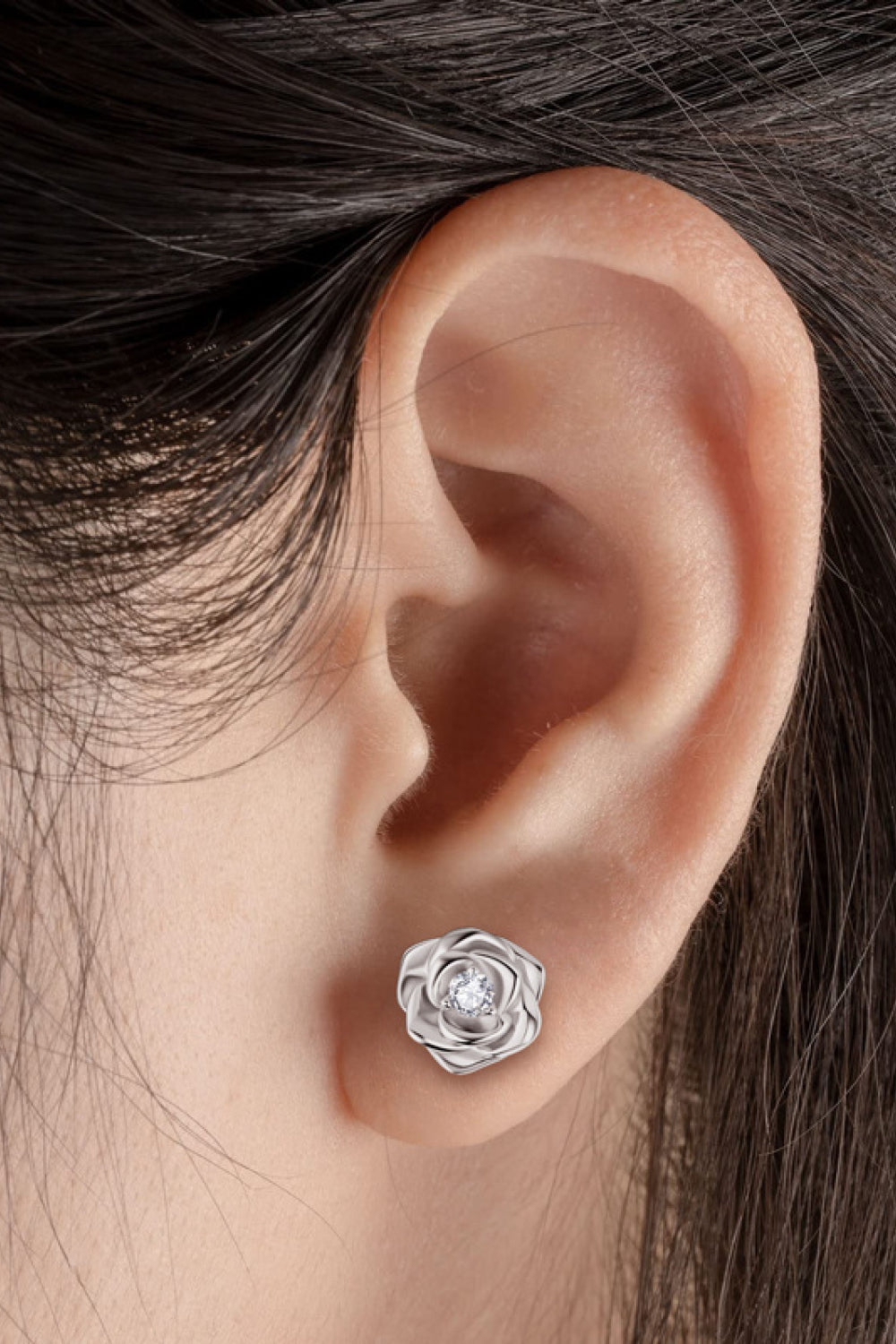 .2 Carat Adored Moissanite Flower 925 Sterling Silver Earrings